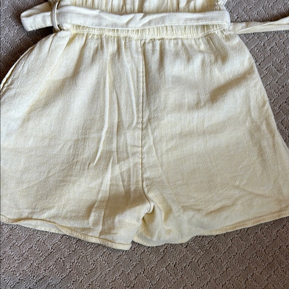 Yellow Button-Front Romper - Picture 7 of 12
